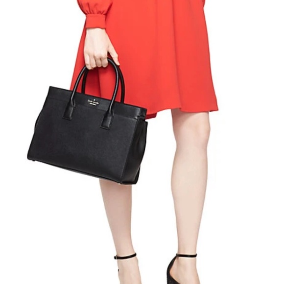 Kate Spade Cameron Street Large Candace satchel - black leather gold hardware - Picture 13 of 14